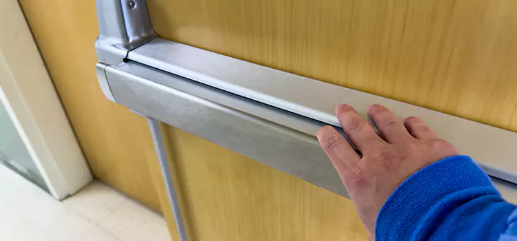 Installing a Push Bar on a Door Oak Harbor